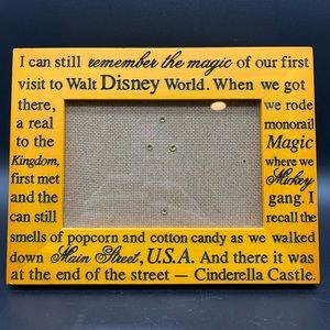 Walt Disney World Can Still Remember the Magic Picture Engraved Wooden Frame 4x6